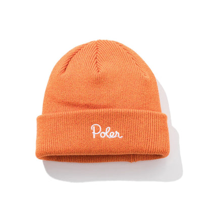 POLER SHALLOW BEANIE ポーラー シャロー ビーニー 253MCV0108【メンズ ビーニー 浅めニット帽 ロールビーニー アウトドア 25FW】