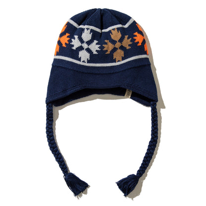 POLER BEAR PAW FLAP BEANIE ポーラー ベア ポー フラップ ビーニー 253MCV0113【メンズ ビーニー フラップニット帽 防寒 アウトドア 25FW】