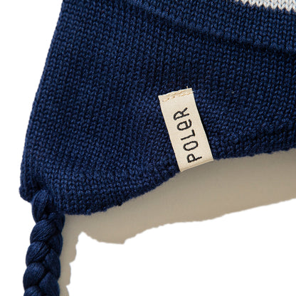 POLER BEAR PAW FLAP BEANIE ポーラー ベア ポー フラップ ビーニー 253MCV0113【メンズ ビーニー フラップニット帽 防寒 アウトドア 25FW】