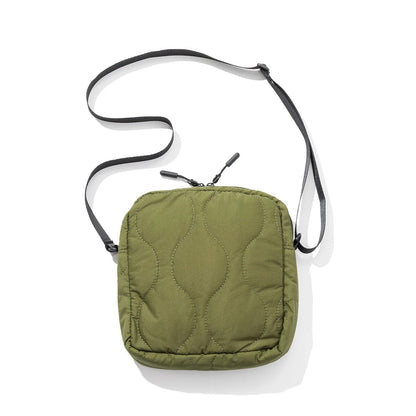 POLER QUILTED SHOULDER POUCH ポーラー キルテッド ショルダーポーチ 253MCV0124【メンズ ショルダーポーチ キルティング ミリタリー 小型 収納 25FW】