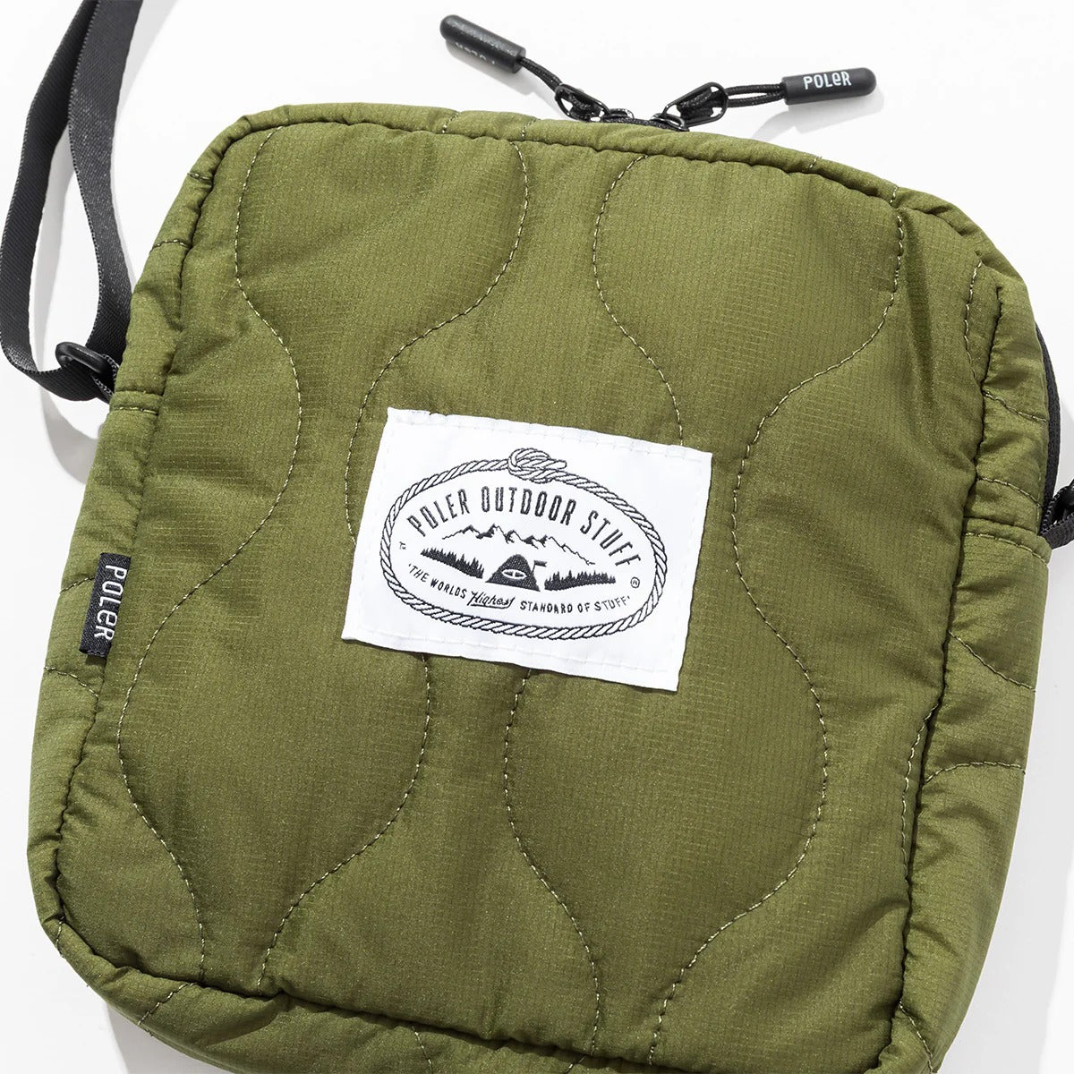 POLER QUILTED SHOULDER POUCH ポーラー キルテッド ショルダーポーチ 253MCV0124【メンズ ショルダーポーチ キルティング ミリタリー 小型 収納 25FW】