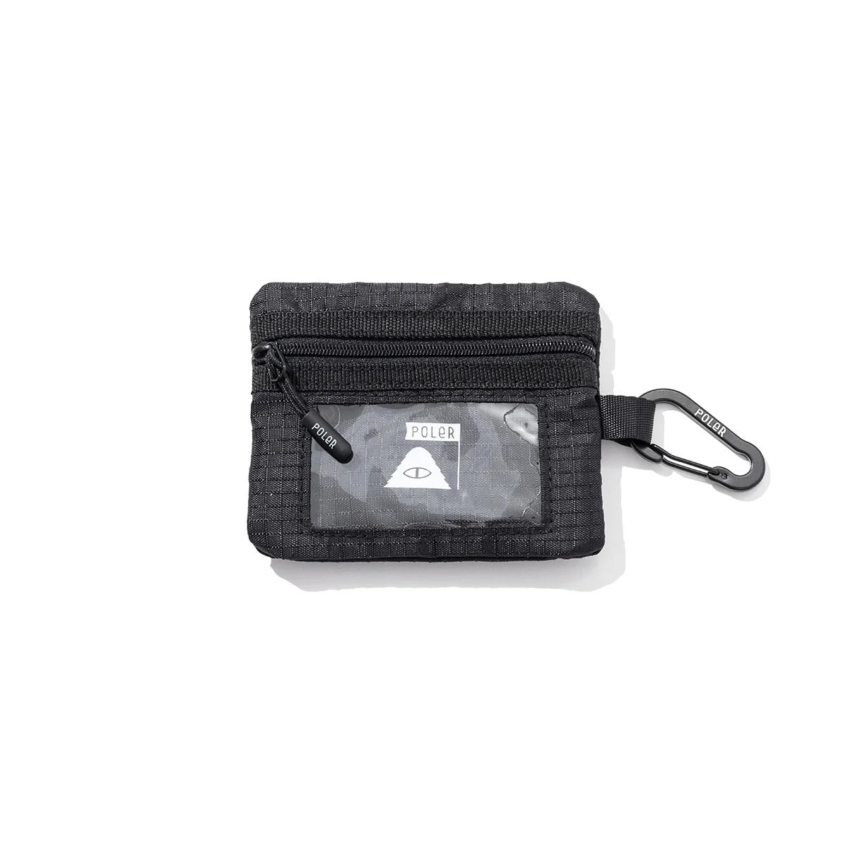 POLER STUFFABLE COIN& PASS POUCH ポーラー スタッファブル コイン&パスポーチ 253MCV0129【メンズ コインケース パスケース カード カラビナ クリア窓 コンパクト 25FW】