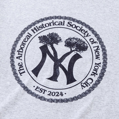 ORIGINAL ROSE NY WOOD LOGO LS TEE オリジナルローズ ニューヨーク ウッドロゴ ロングスリーブ Tシャツ OR25AT03【メンズ Tシャツ 長袖 カットソー グラフィックデザイン ボックスシルエット リラックスフィット 25FW】