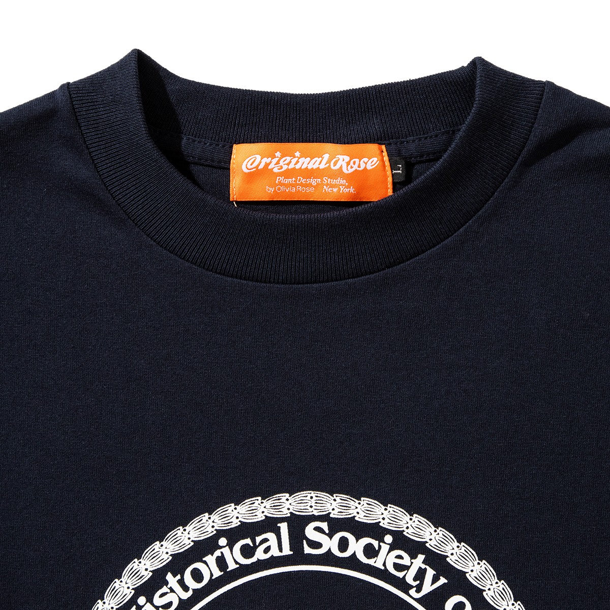 ORIGINAL ROSE NY WOOD LOGO LS TEE オリジナルローズ ニューヨーク ウッドロゴ ロングスリーブ Tシャツ OR25AT03【メンズ Tシャツ 長袖 カットソー グラフィックデザイン ボックスシルエット リラックスフィット 25FW】