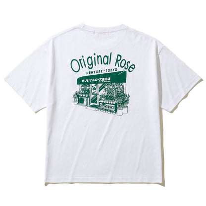 ORIGINAL ROSE JPN FLOWER SHOP TEE オリジナルローズ ジャパン フラワーショップ Tシャツ OR25AT04【メンズ Tシャツ カットソー 半袖 ボックスシルエット アートデザイン リラックスフィット 25FW】