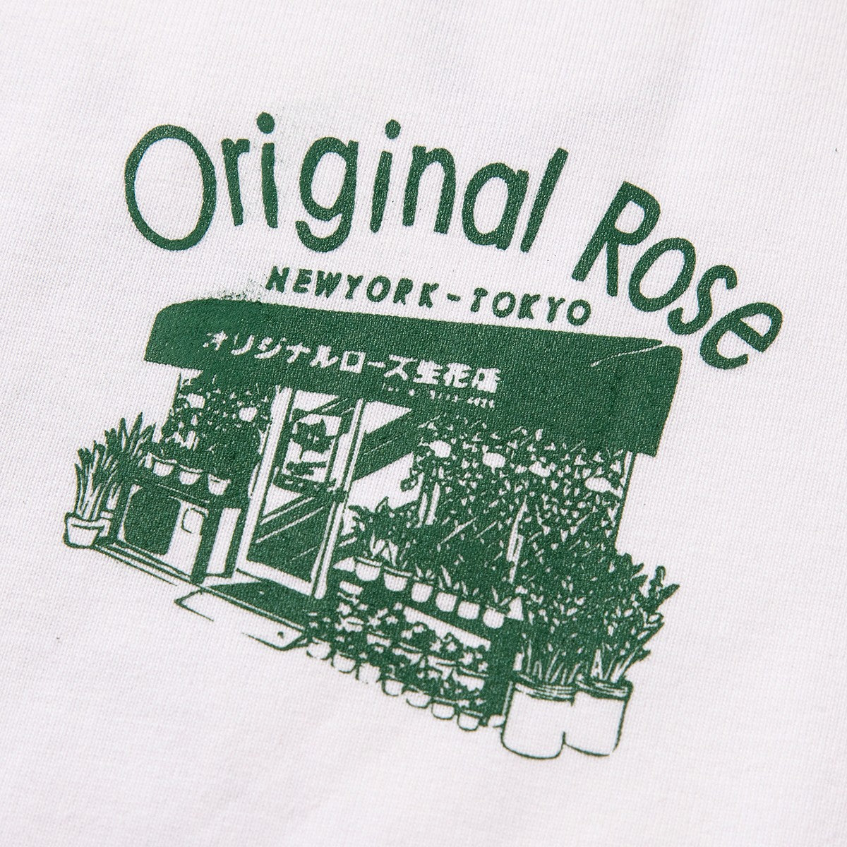 ORIGINAL ROSE JPN FLOWER SHOP TEE オリジナルローズ ジャパン フラワーショップ Tシャツ OR25AT04【メンズ Tシャツ カットソー 半袖 ボックスシルエット アートデザイン リラックスフィット 25FW】