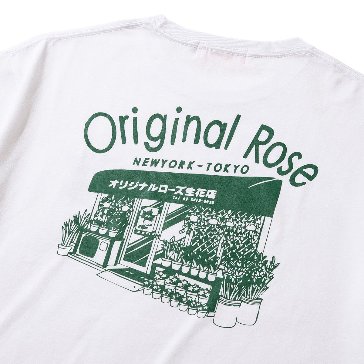 ORIGINAL ROSE JPN FLOWER SHOP TEE オリジナルローズ ジャパン フラワーショップ Tシャツ OR25AT04【メンズ Tシャツ カットソー 半袖 ボックスシルエット アートデザイン リラックスフィット 25FW】