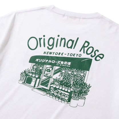 ORIGINAL ROSE JPN FLOWER SHOP TEE オリジナルローズ ジャパン フラワーショップ Tシャツ OR25AT04【メンズ Tシャツ カットソー 半袖 ボックスシルエット アートデザイン リラックスフィット 25FW】