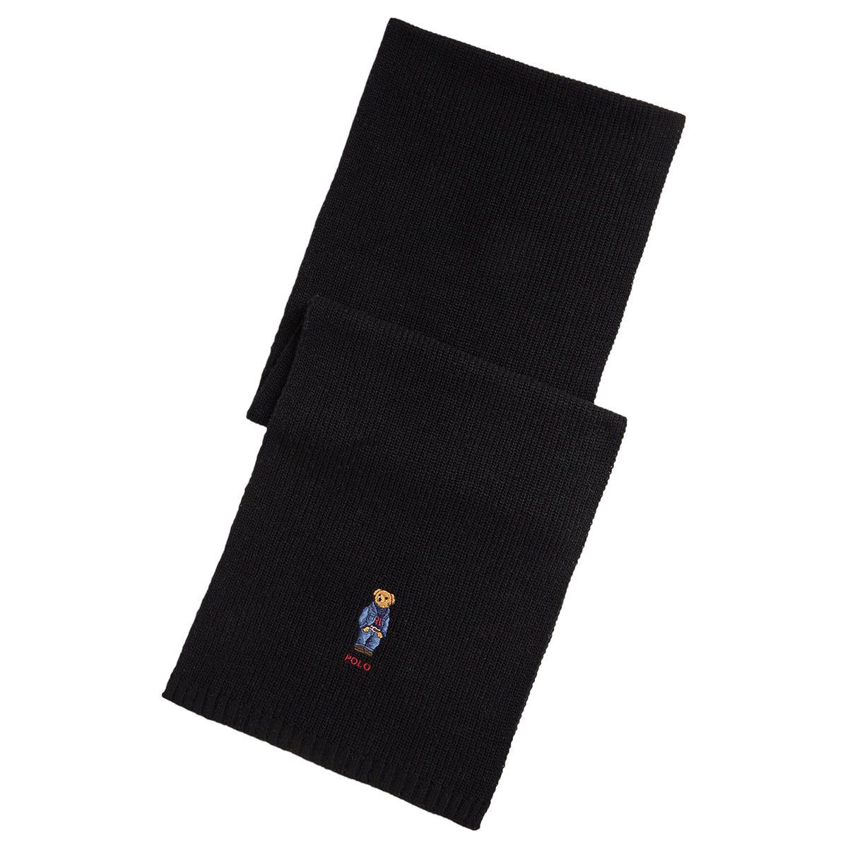 POLO RALPH LAUREN SOLID DENIM BEAR SCARF ポロ ラルフ ローレン ソリッド デニム ベア スカーフ MAPOHGS0J321016001【メンズ マフラー ポロベア 刺繍  25FW】