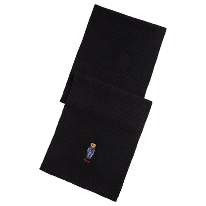 POLO RALPH LAUREN SOLID DENIM BEAR SCARF ポロ ラルフ ローレン ソリッド デニム ベア スカーフ MAPOHGS0J321016001【メンズ マフラー ポロベア 刺繍  25FW】