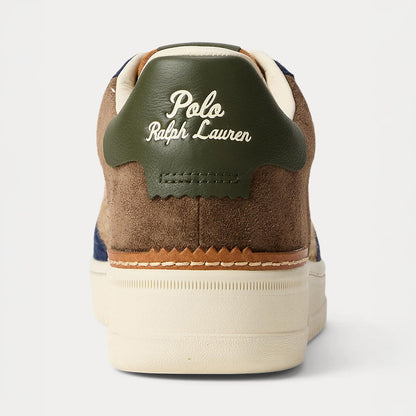 POLO RALPH LAUREN MASTERS CRT SNEAKERS LOW TOP LACE SUEDE WOOL ポロ ラルフ ローレン マスターズ コート スエード & ツイード スニーカー MAPSFTW0CT20751999【メンズ スニーカー シューズ グレンチェック カラーブロック 25FW】