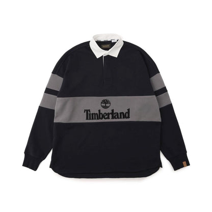 Timberland [TOKYO DESIGN COLLECTIVE] RUGBY SHIRTS ティンバーランド [トウキョウ デザイン コレクティブ]  ラグビー シャツ A5UTF【メンズ ラグビーシャツ 長袖 ロンT 刺繍 ブランドロゴ ユニセックス 25FW】