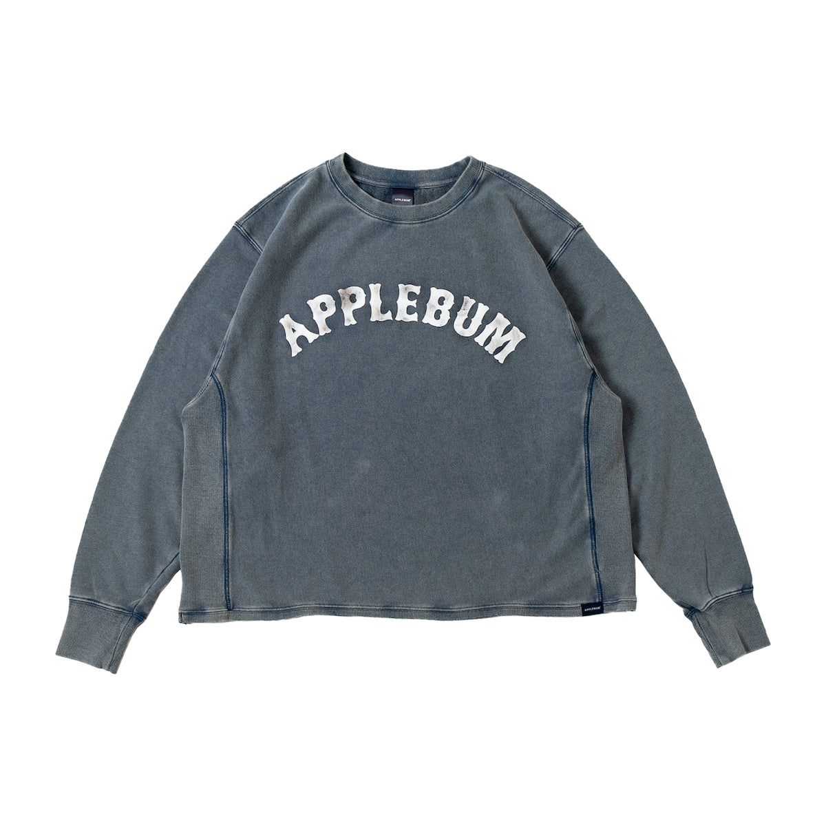 APPLEBUM “Old Baseball” Crew Sweat アップルバム “オールド ベースボール” クルースウェット 2520409【メンズ スウェット アーチロゴ ヴィンテージテイスト 裏パイル ワイドシルエット 25FW】