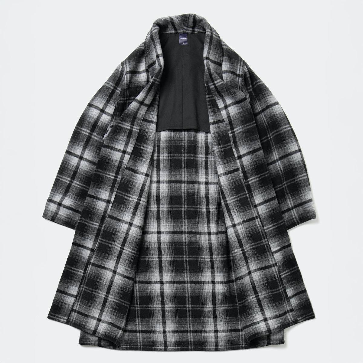 APPLEBUM Gown Coat アップルバム ガウンコート 2520607【メンズ ガウンコート ウール素材 ワイドシルエット レイヤード アウター 25FW】