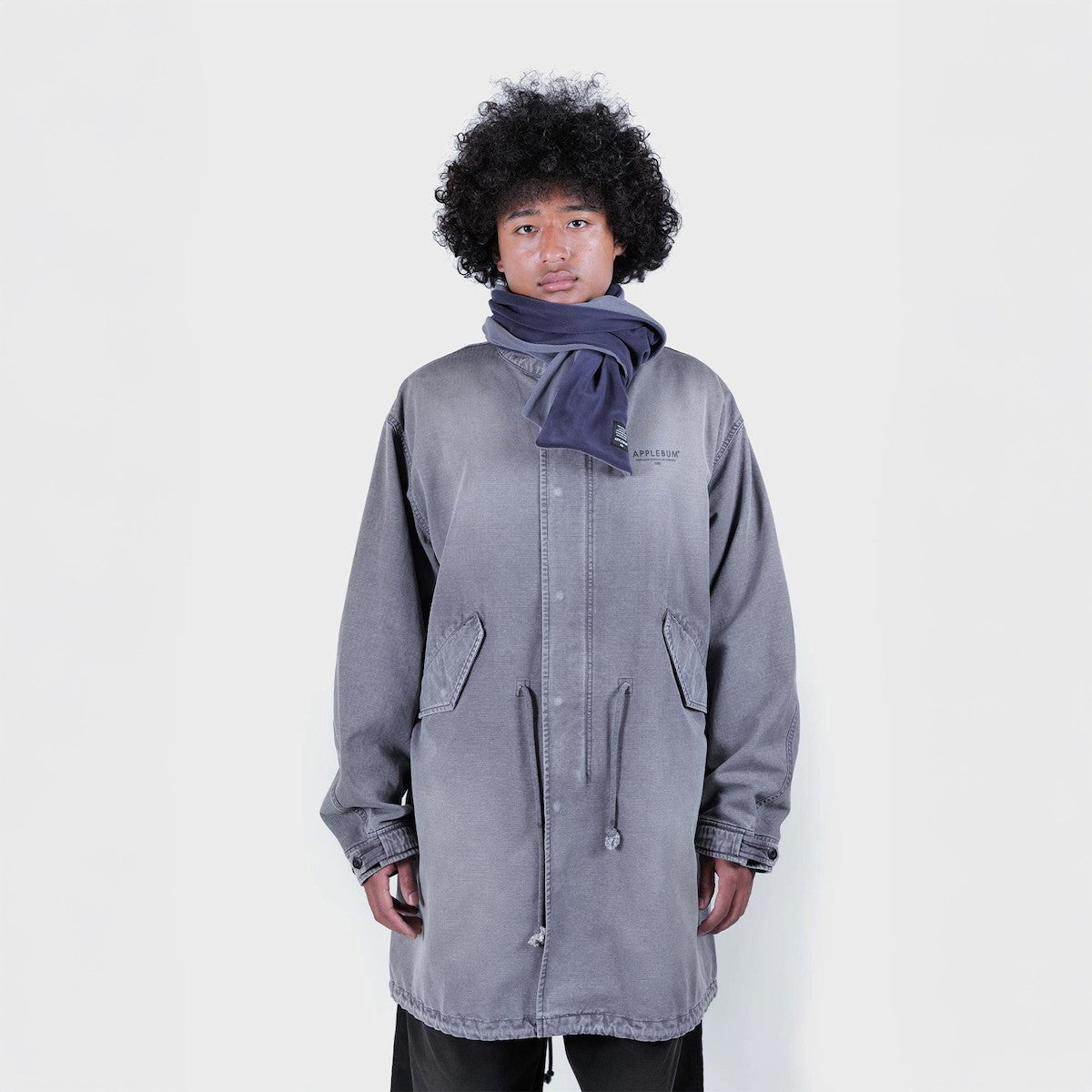 APPLEBUM Bleach Army Coat アップルバム ブリーチ アーミーコート 2520626【メンズ M65 ジャケット ミリタリー アーミーコート ヴィンテージテイスト フィッシュテール 25FW】