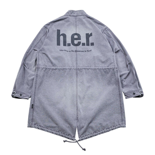 APPLEBUM Bleach Army Coat アップルバム ブリーチ アーミーコート 2520626【メンズ M65 ジャケット ミリタリー アーミーコート ヴィンテージテイスト フィッシュテール 25FW】