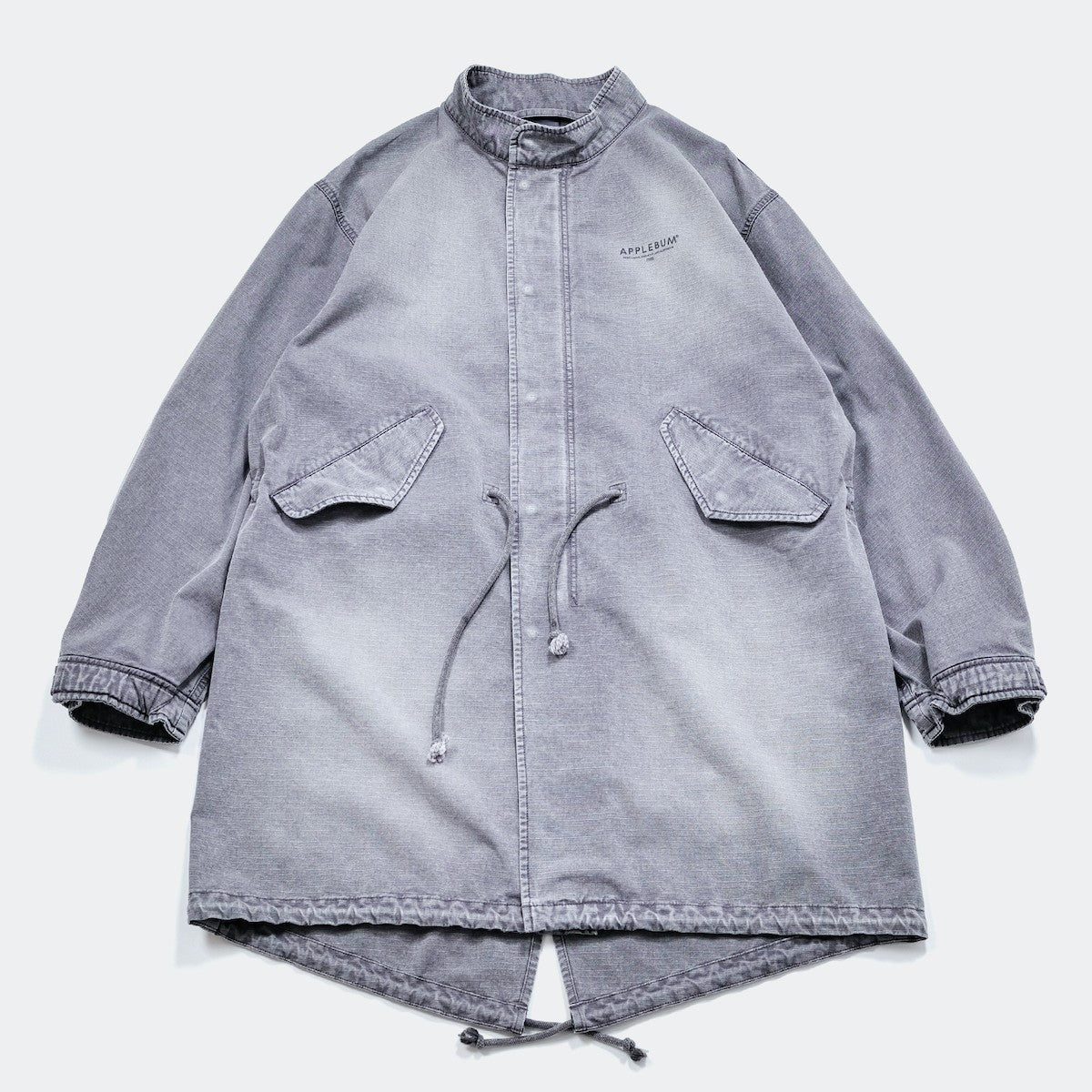 APPLEBUM Bleach Army Coat アップルバム ブリーチ アーミーコート 2520626【メンズ M65 ジャケット ミリタリー アーミーコート ヴィンテージテイスト フィッシュテール 25FW】