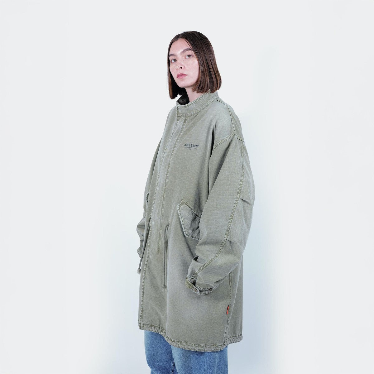 APPLEBUM Bleach Army Coat アップルバム ブリーチ アーミーコート 2520626【メンズ M65 ジャケット ミリタリー アーミーコート ヴィンテージテイスト フィッシュテール 25FW】