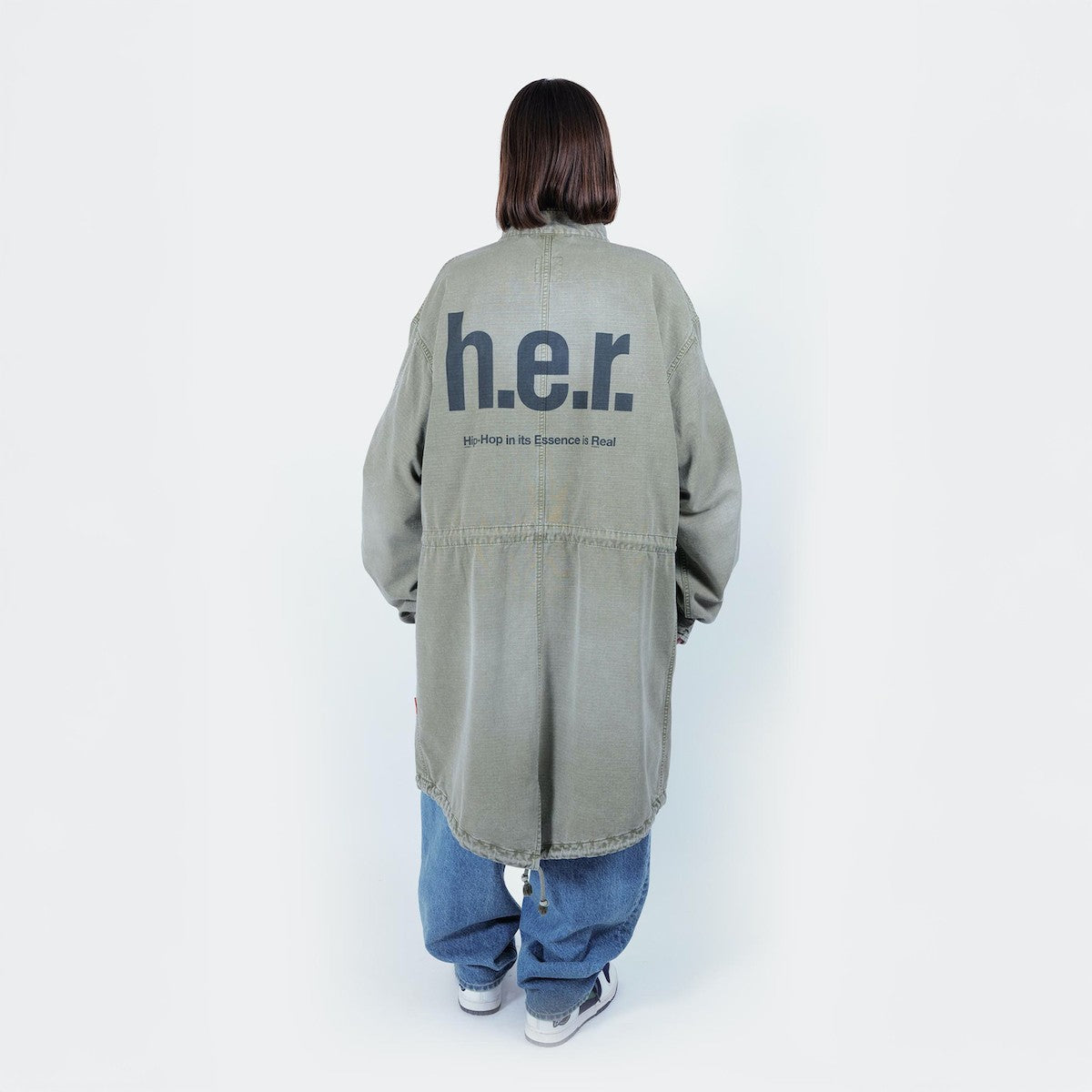 APPLEBUM Bleach Army Coat アップルバム ブリーチ アーミーコート 2520626【メンズ M65 ジャケット ミリタリー アーミーコート ヴィンテージテイスト フィッシュテール 25FW】