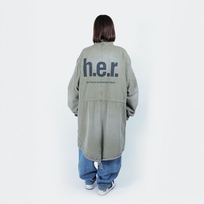 APPLEBUM Bleach Army Coat アップルバム ブリーチ アーミーコート 2520626【メンズ M65 ジャケット ミリタリー アーミーコート ヴィンテージテイスト フィッシュテール 25FW】