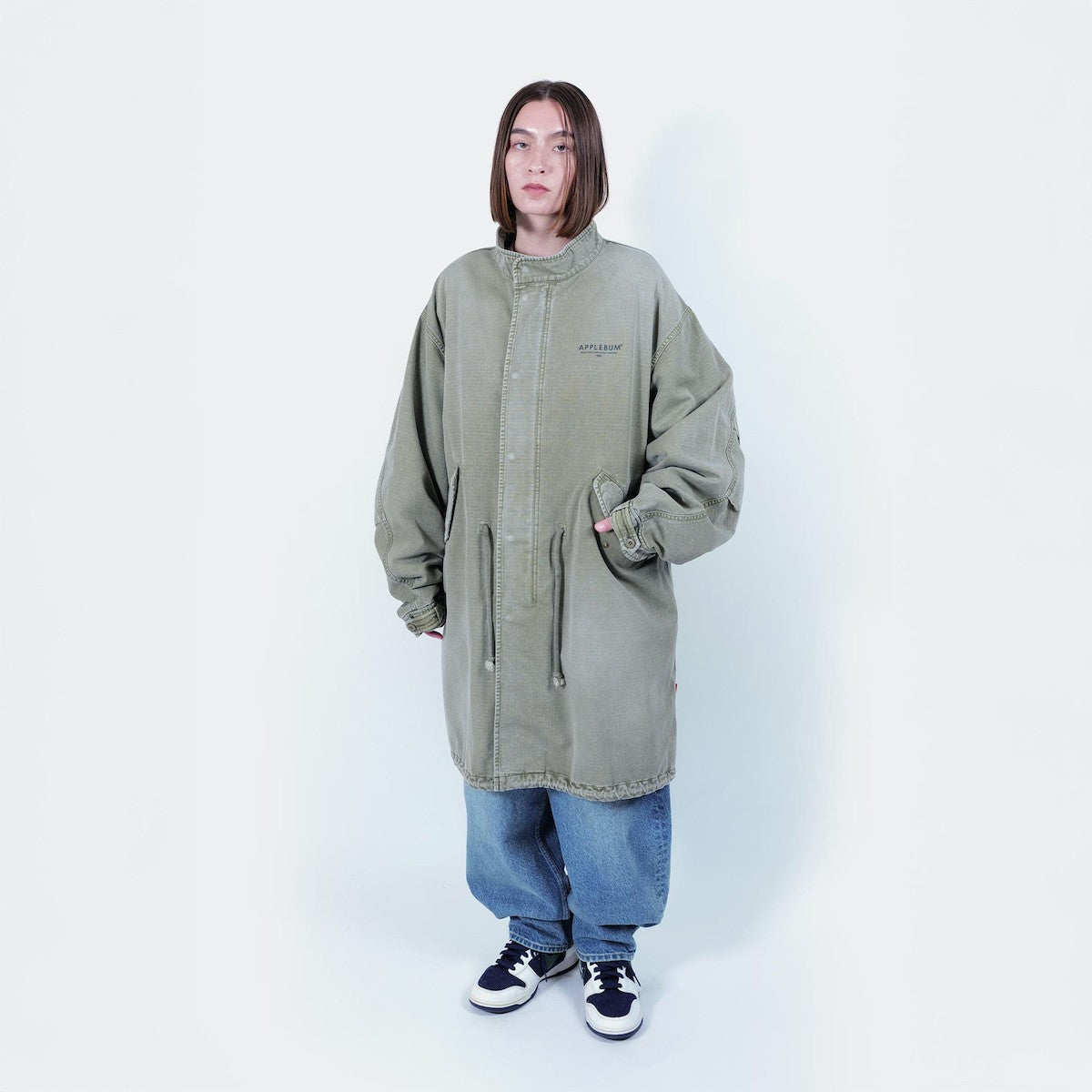 APPLEBUM Bleach Army Coat アップルバム ブリーチ アーミーコート 2520626【メンズ M65 ジャケット ミリタリー アーミーコート ヴィンテージテイスト フィッシュテール 25FW】