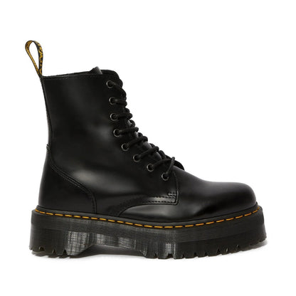 Dr. MARTENS JADON 8 HOLE BOOT ドクターマーチン JADON 8ホールブーツ DM-15265001-BLK【レディース 厚底 ブーツ ジップ ヒールループ イエローステッチ 25FW】