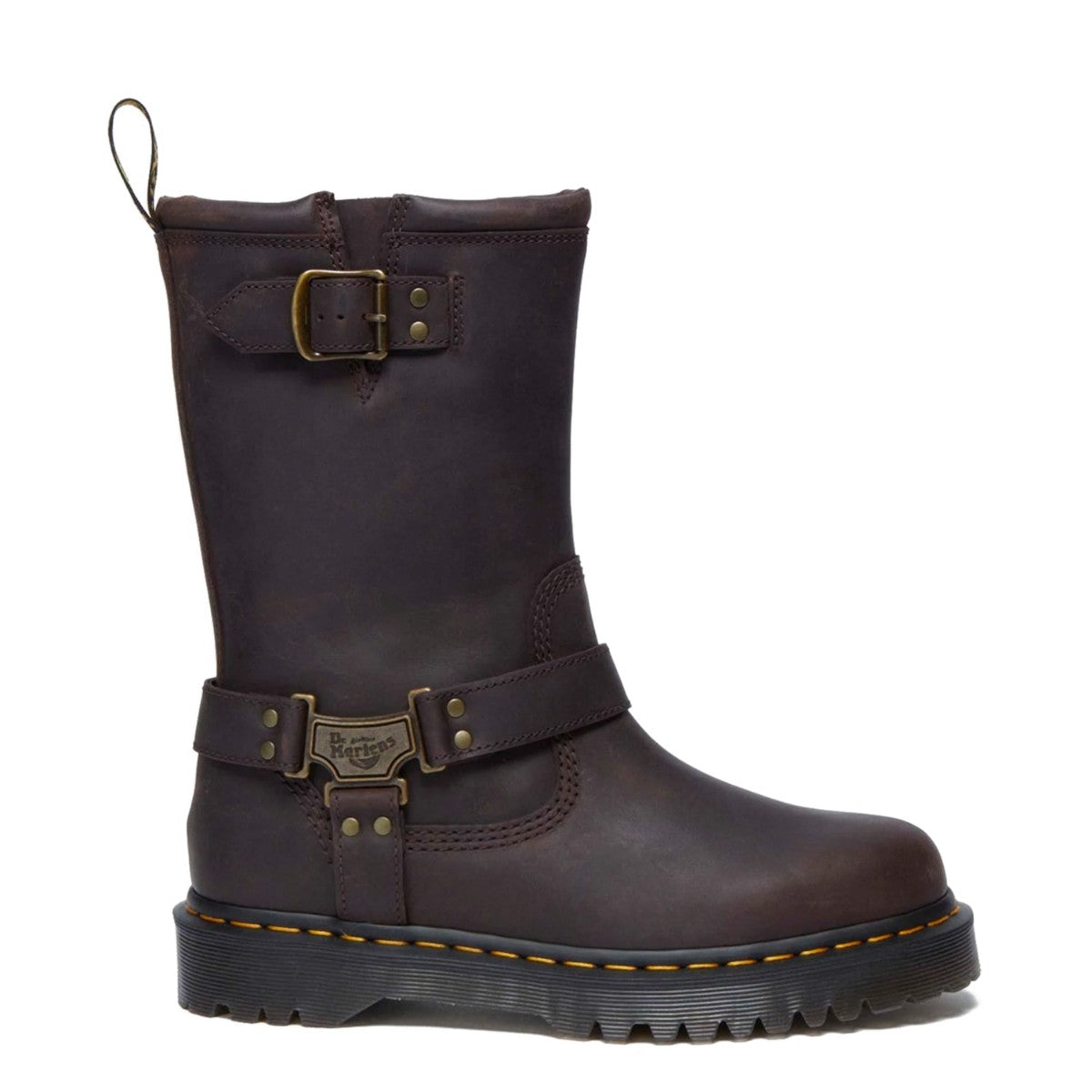 Dr. MARTENS ANISTONE HI RIGGER BOOTS ドクターマーチン アニストン HI リガー ブーツ DM-31901201-DBR【メンズ カジュアルブーツ バイカーブーツ ミドル丈 25FW】