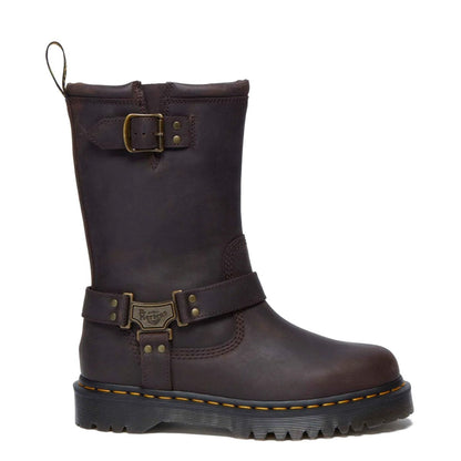 Dr. MARTENS ANISTONE HI RIGGER BOOTS ドクターマーチン アニストン HI リガー ブーツ DM-31901201-DBR【メンズ カジュアルブーツ バイカーブーツ ミドル丈 25FW】