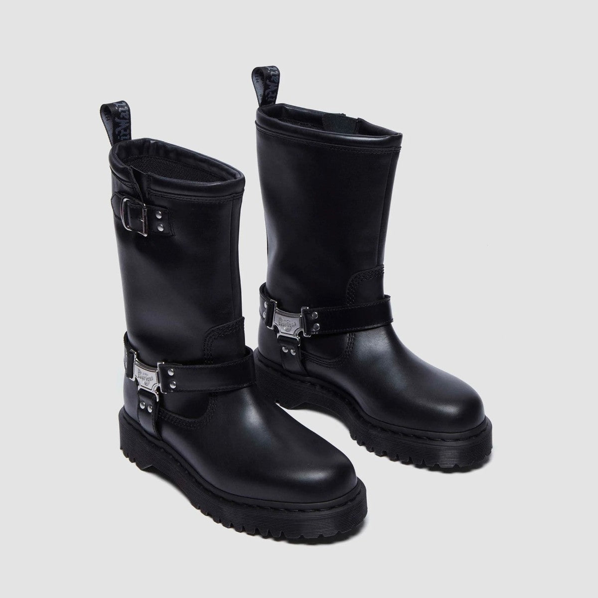 Dr. MARTENS ANISTONE HI RIGGER BOOTS ドクターマーチン アニストン HI リガー ブーツ DM-32199001-BK【メンズ カジュアルブーツ バイカーブーツ ミドル丈 25FW】