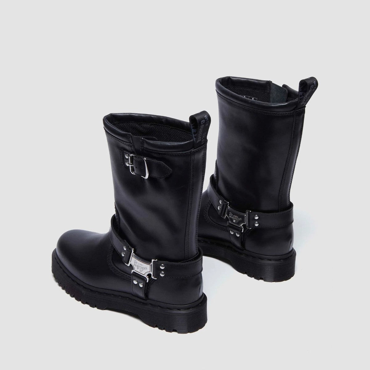 Dr. MARTENS ANISTONE HI RIGGER BOOTS ドクターマーチン アニストン HI リガー ブーツ DM-32199001-BK【メンズ カジュアルブーツ バイカーブーツ ミドル丈 25FW】