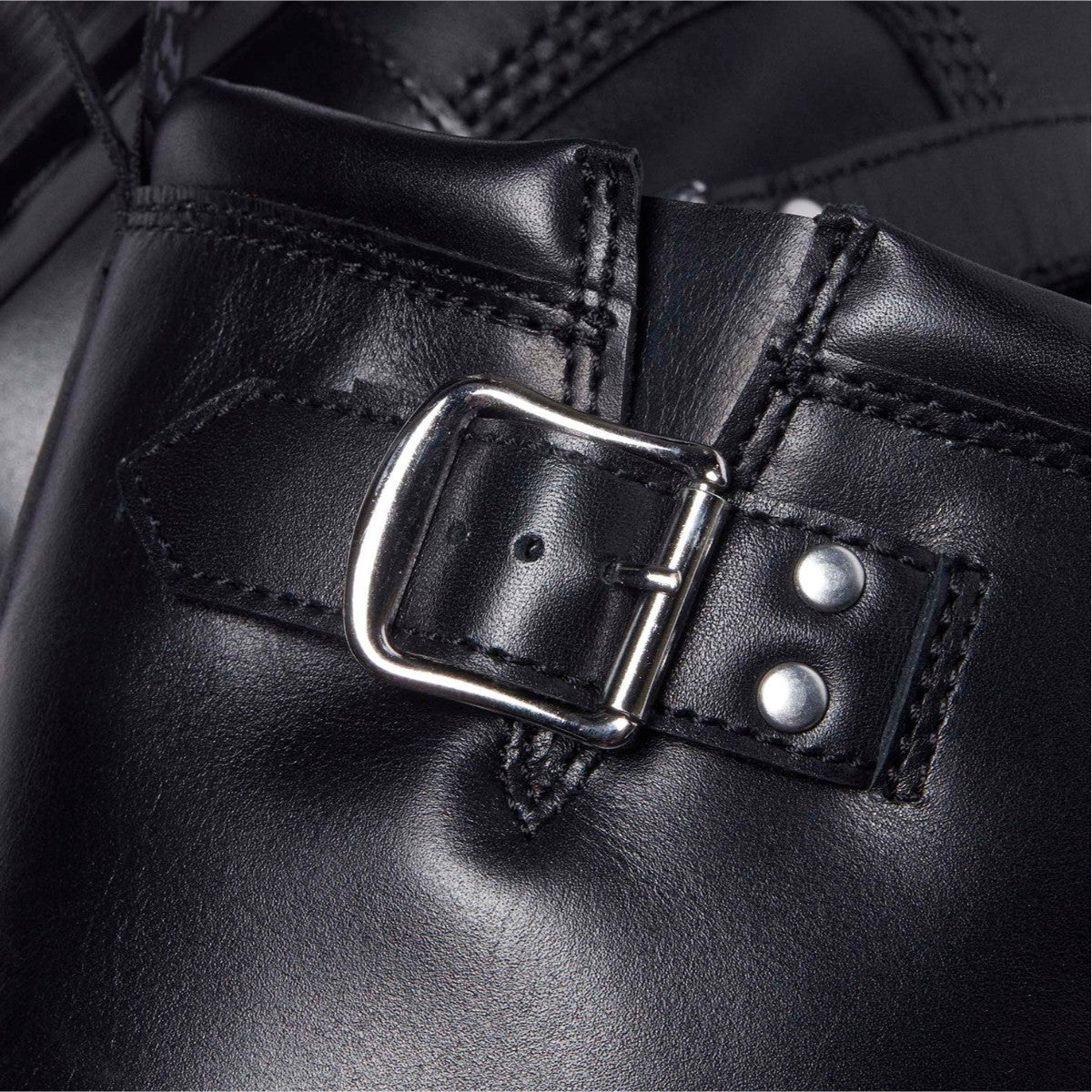 Dr. MARTENS ANISTONE HI RIGGER BOOTS ドクターマーチン アニストン HI リガー ブーツ DM-32199001-BK【メンズ カジュアルブーツ バイカーブーツ ミドル丈 25FW】