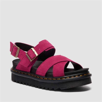 Dr. MARTENS VOSS II SANDAL ドクターマーチン VOSS II サンダル DM-41352650-FPK【レディース サンダル クロスストラップ 厚底 快適 25FW】
