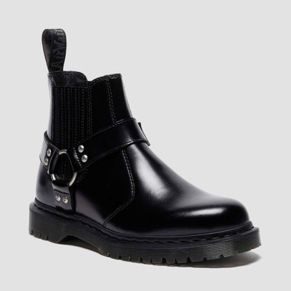 Dr. MARTENS 2976 HARNESS CHELSEA BOOTS ドクターマーチン 2976 HARNESS チェルシー ブーツ DM-41387001-BLK【メンズ チェルシーブーツ ハーネスブーツ アナリンレザー 25FW】