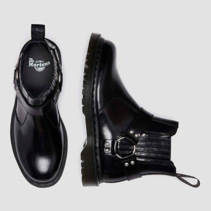Dr. MARTENS 2976 HARNESS CHELSEA BOOTS ドクターマーチン 2976 HARNESS チェルシー ブーツ DM-41387001-BLK【メンズ チェルシーブーツ ハーネスブーツ アナリンレザー 25FW】