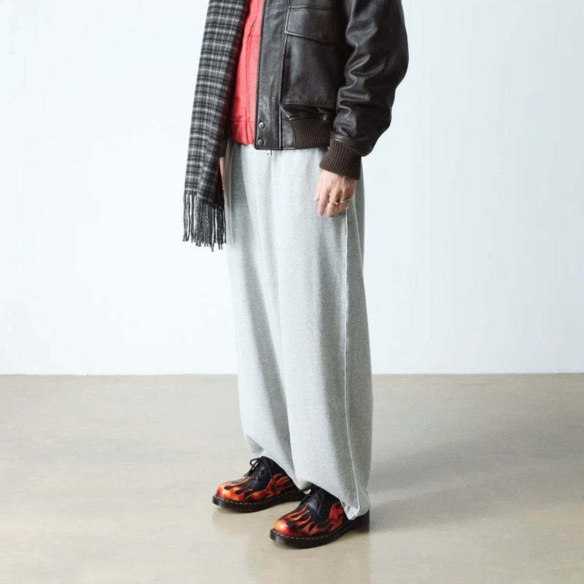 Dr. MARTENS 1461 FLAME 3 HOLE SHOE ドクターマーチン 1461 FLAME 3 ホール シューズ DM-41604001-BKRD【メンズ シューズ 3ホール フレーム アップリケ レザー 25FW】