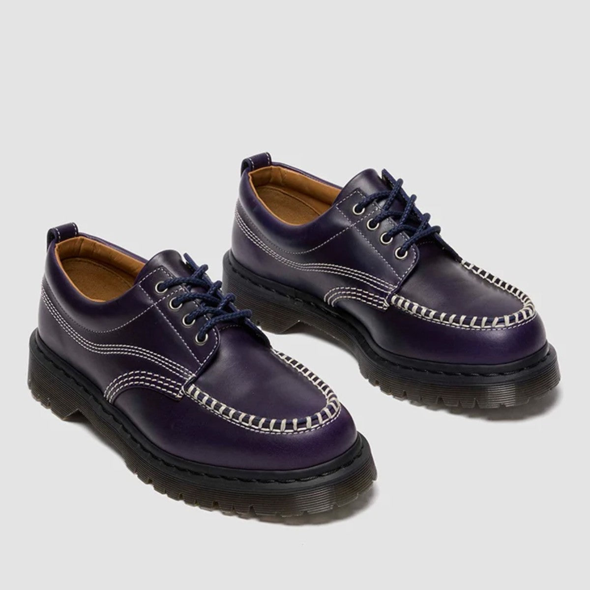 Dr. MARTENS LOWELL 4 HOLE SHOE ドクターマーチン LOWELL 4 ホール シューズ DM-41627400-MBU【メンズ シューズ モックトゥ レースアップ BENソール 快適 レザー 25FW】