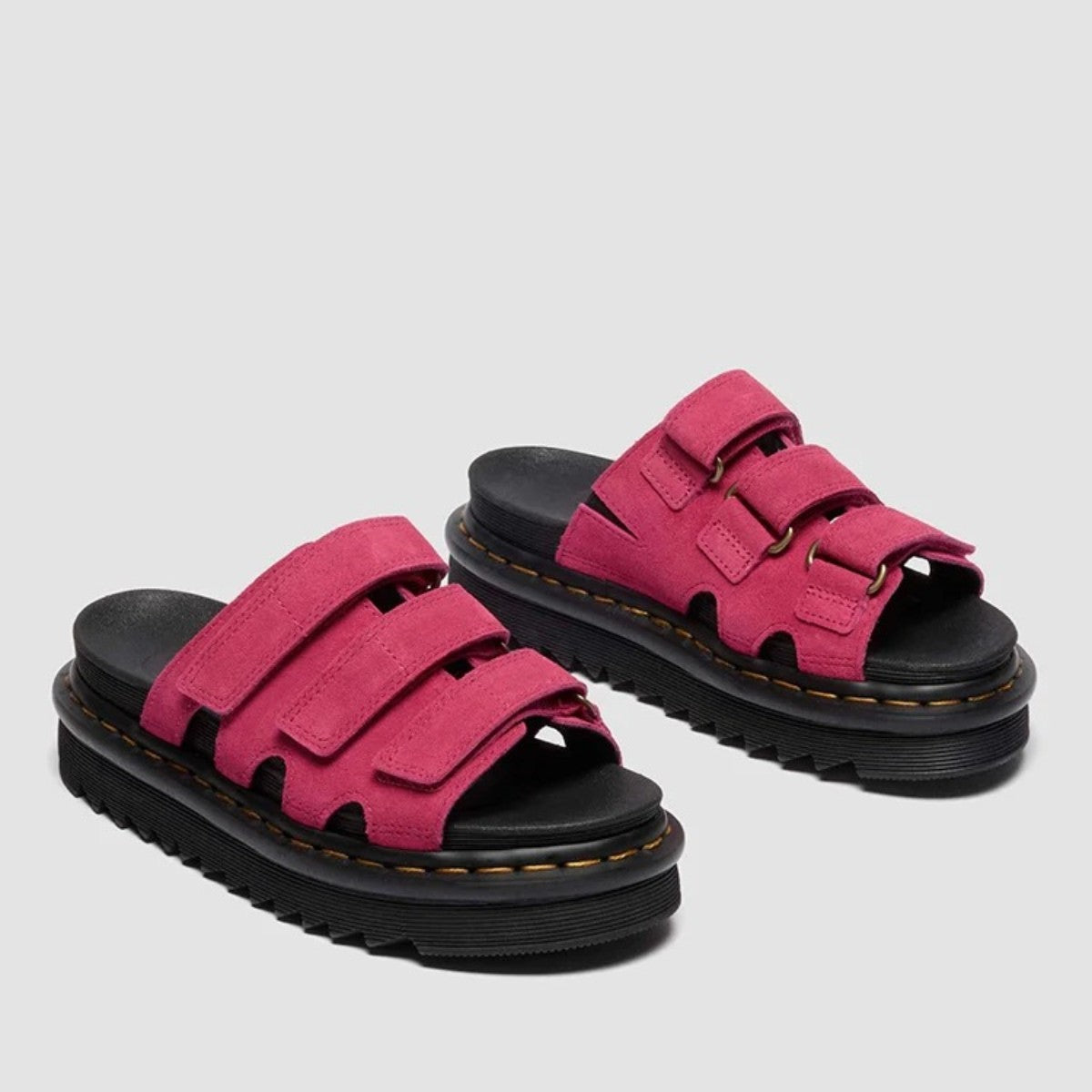 Dr. MARTENS RAINE SLIDE SANDAL ドクターマーチン RAINE スライド サンダル DM-41863650-FPK【レディース サンダル スライド ストラップ 軽量 快適 25FW】