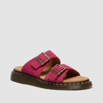 Dr. MARTENS JOSEF SLIDE SANDAL ドクターマーチン JOSEF スライド サンダル DM-41953650-FPK【レディース サンダル スライド バックル フラット 快適 25FW】