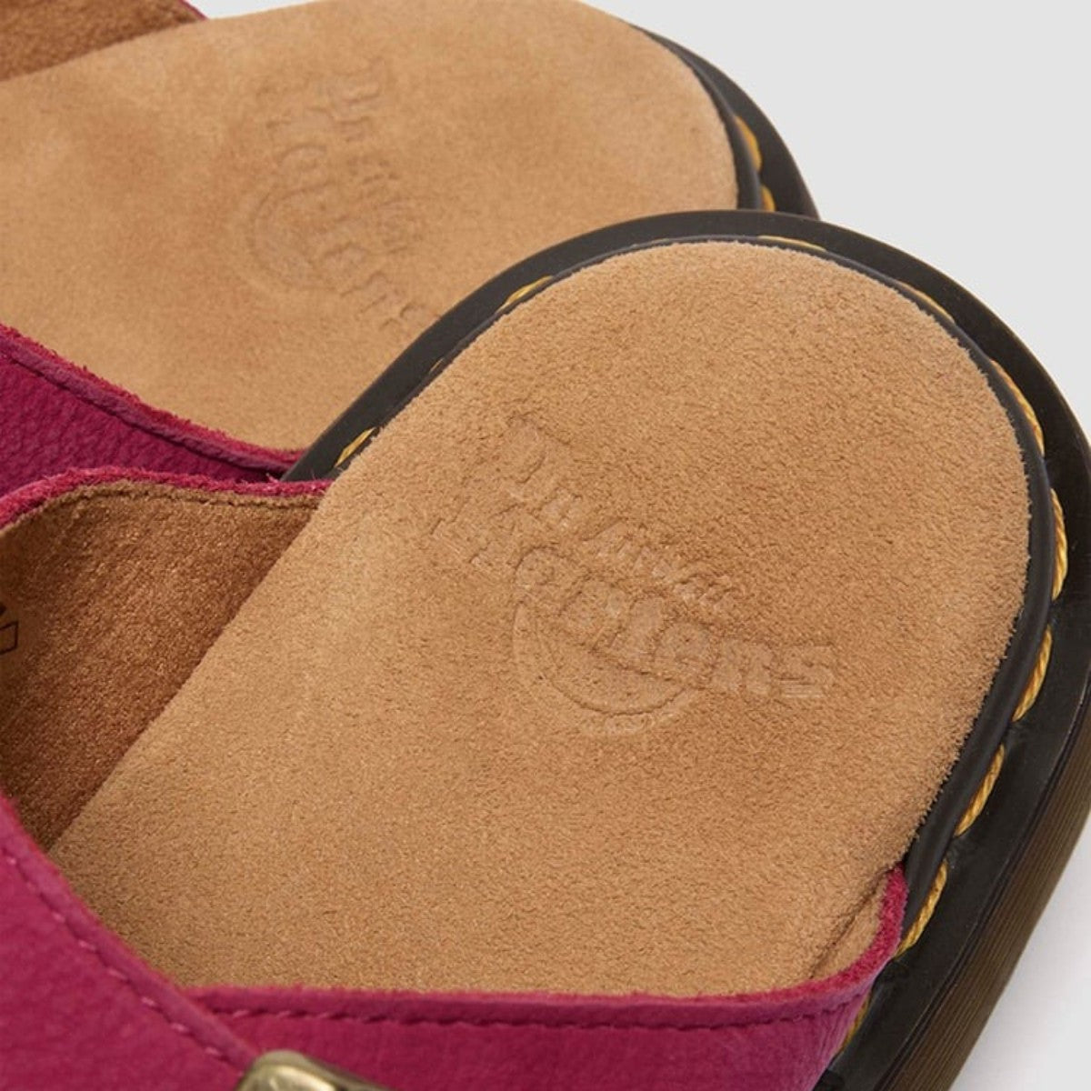 Dr. MARTENS JOSEF SLIDE SANDAL ドクターマーチン JOSEF スライド サンダル DM-41953650-FPK【レディース サンダル スライド バックル フラット 快適 25FW】