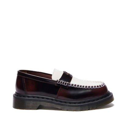 Dr. MARTENS PENTON HEART LOAFER SHOE ドクターマーチン PENTON HEART ローファー シューズ DM-42594600-CRE-WH【レディース ローファー ペントン ツートン モックトゥ レザー 25FW】