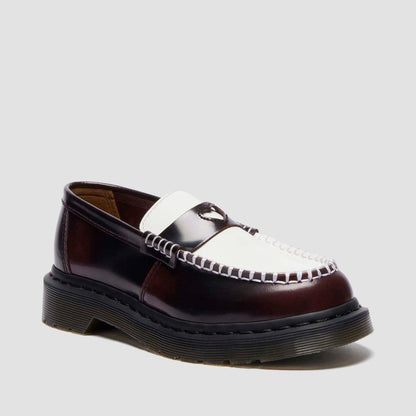 Dr. MARTENS PENTON HEART LOAFER SHOE ドクターマーチン PENTON HEART ローファー シューズ DM-42594600-CRE-WH【レディース ローファー ペントン ツートン モックトゥ レザー 25FW】