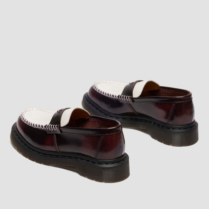 Dr. MARTENS PENTON HEART LOAFER SHOE ドクターマーチン PENTON HEART ローファー シューズ DM-42594600-CRE-WH【レディース ローファー ペントン ツートン モックトゥ レザー 25FW】