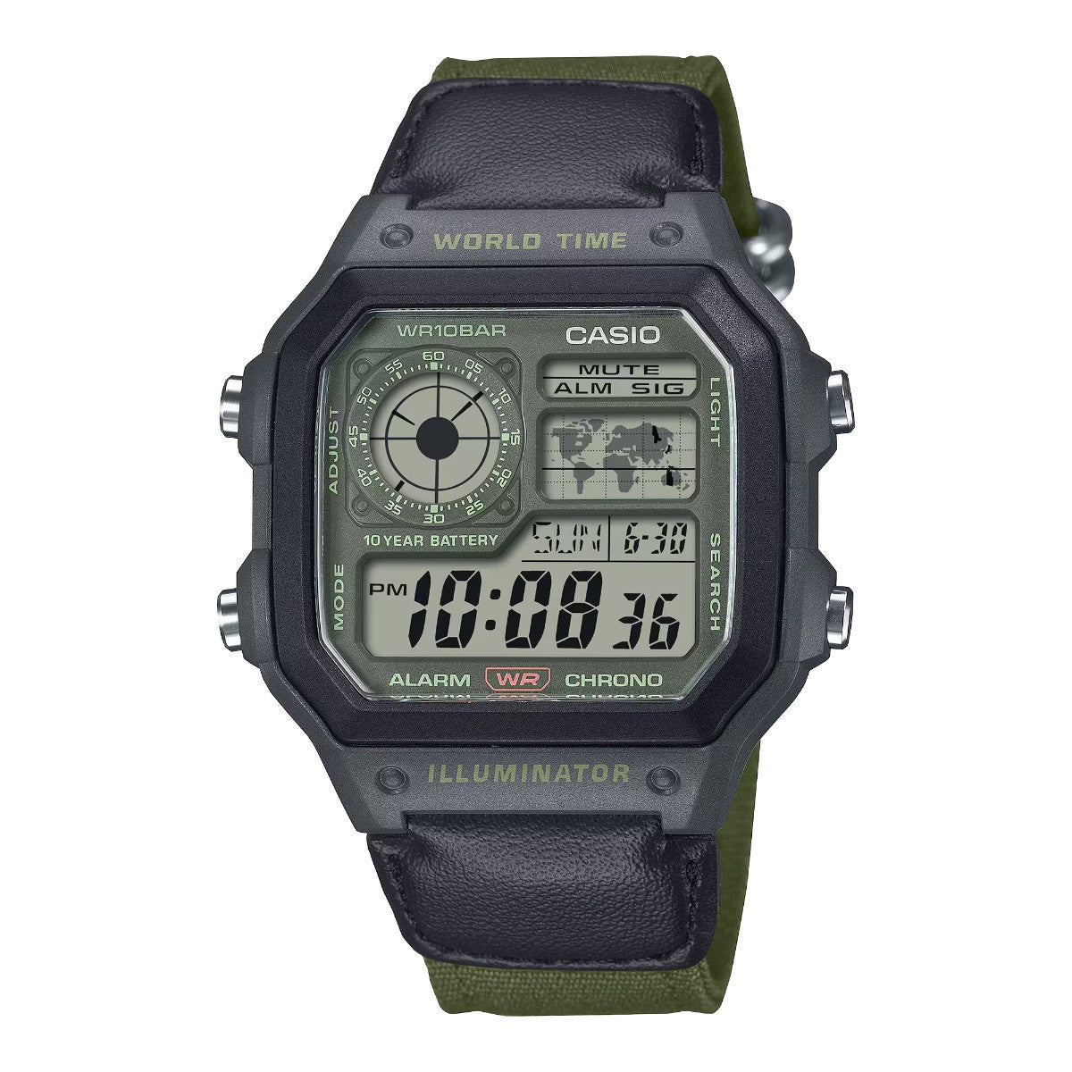 CASIO AE-1200WHUB-3AJF カシオ AE-1200WHUB-3AJF AE-1200WHUB-3AJF【メンズ デジタルウオッチ ミリタリーウォッチ 多機能 腕時計 防水 長寿命 25FW】