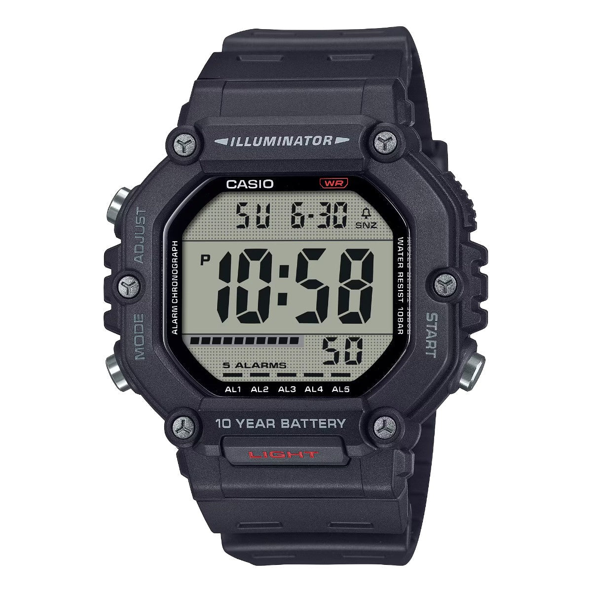 CASIO AE-1600H-1AJF カシオ AE-1600H-1AJF AE-1600H-1AJF【メンズ デジタルウオッチ ビッグケース 腕時計 防水 LEDライト 長寿命 25FW】