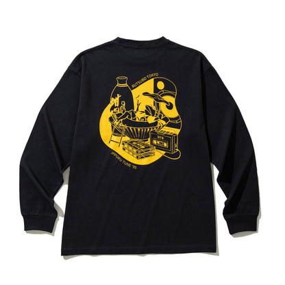 坩堝 IPPUKU TUNE ‘95 LS T-SHIRTS (RUTSUBO×YU SUDA ) RUTSUBO IPPUKU TUNE ‘95 ロングスリーブTシャツ R25-QS5-TS2【メンズ グラフィック 長袖 Tシャツ バックプリント コラボ 25FW】