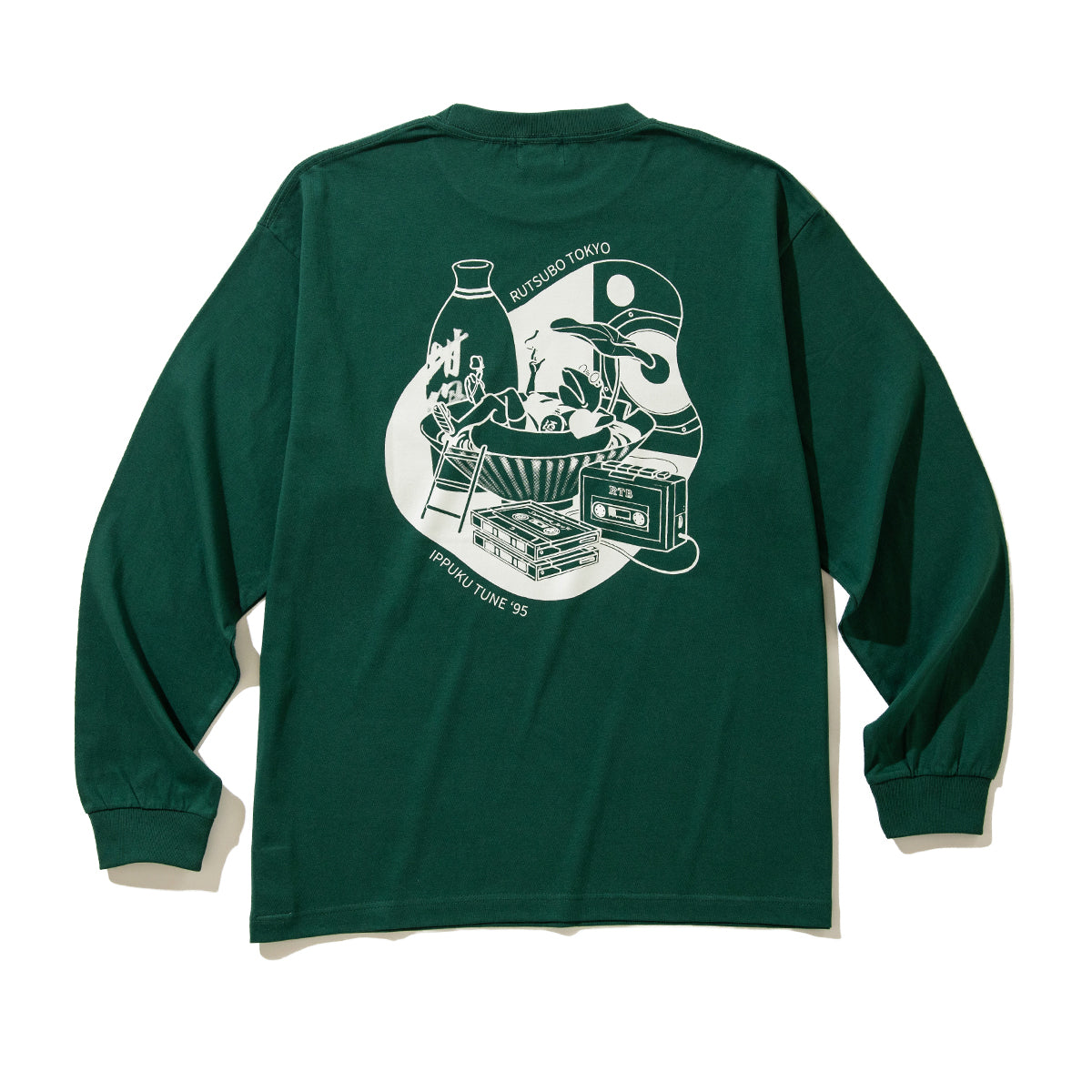坩堝 IPPUKU TUNE ‘95 LS T-SHIRTS (RUTSUBO×YU SUDA ) RUTSUBO IPPUKU TUNE ‘95 ロングスリーブTシャツ R25-QS5-TS2【メンズ グラフィック 長袖 Tシャツ バックプリント コラボ 25FW】