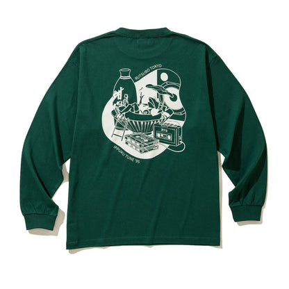 坩堝 IPPUKU TUNE ‘95 LS T-SHIRTS (RUTSUBO×YU SUDA ) RUTSUBO IPPUKU TUNE ‘95 ロングスリーブTシャツ R25-QS5-TS2【メンズ グラフィック 長袖 Tシャツ バックプリント コラボ 25FW】