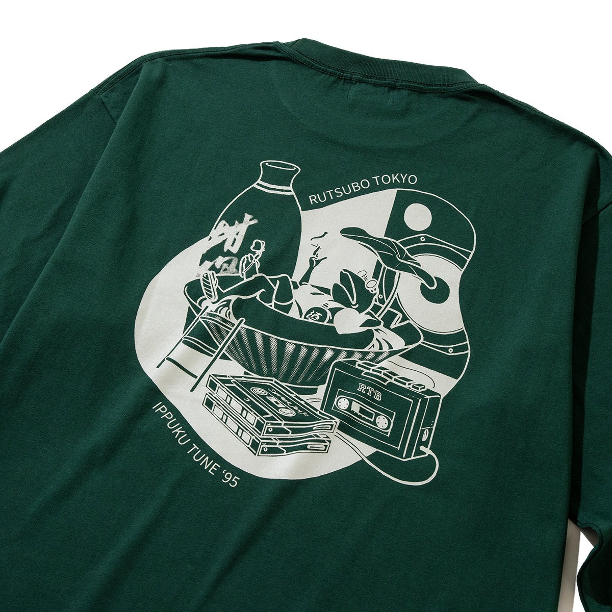 坩堝 IPPUKU TUNE ‘95 LS T-SHIRTS (RUTSUBO×YU SUDA ) RUTSUBO IPPUKU TUNE ‘95 ロングスリーブTシャツ R25-QS5-TS2【メンズ グラフィック 長袖 Tシャツ バックプリント コラボ 25FW】