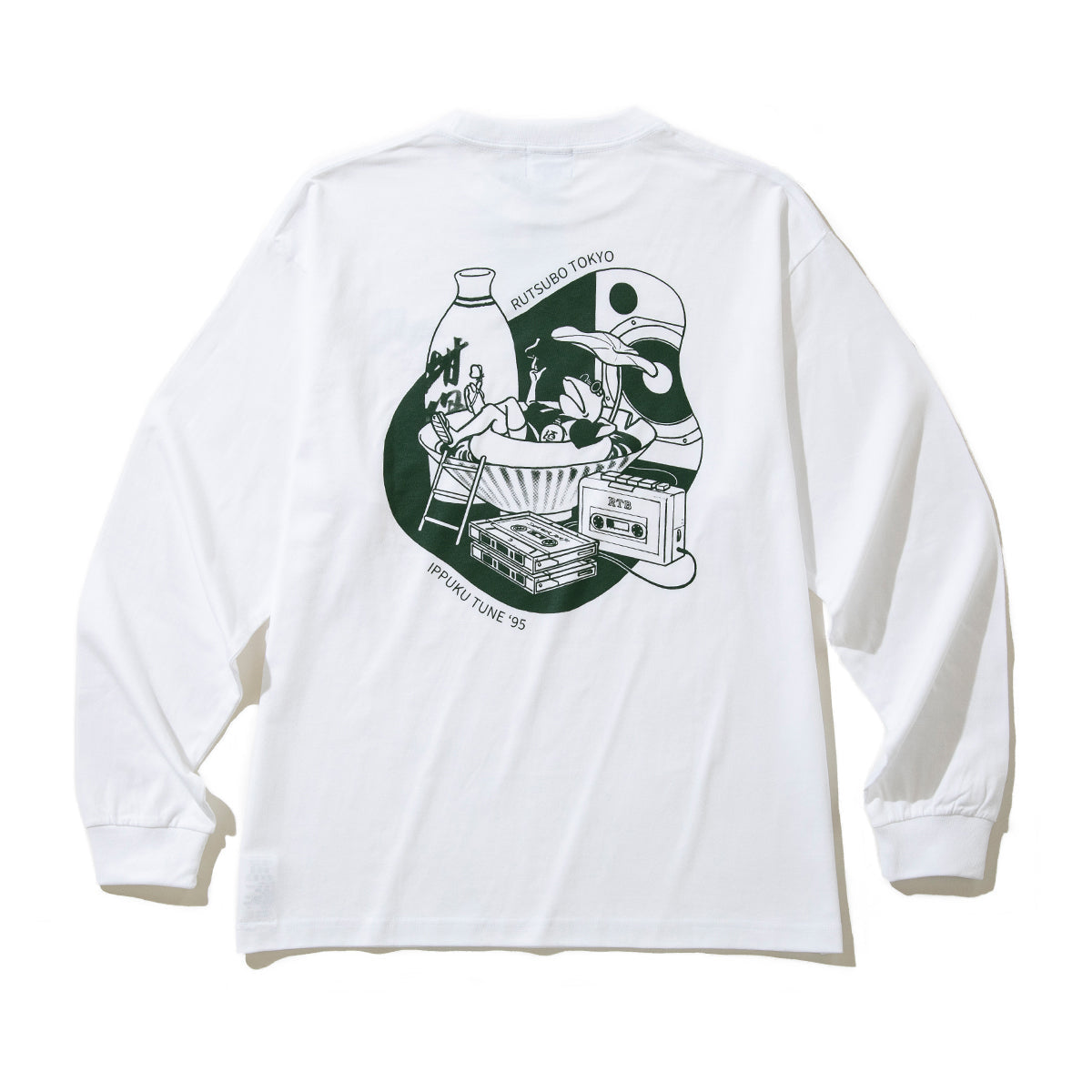 坩堝 IPPUKU TUNE ‘95 LS T-SHIRTS (RUTSUBO×YU SUDA ) RUTSUBO IPPUKU TUNE ‘95 ロングスリーブTシャツ R25-QS5-TS2【メンズ グラフィック 長袖 Tシャツ バックプリント コラボ 25FW】