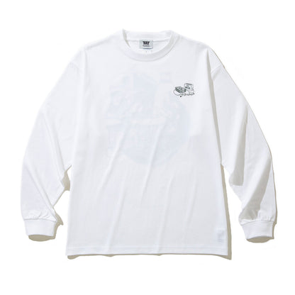 坩堝 IPPUKU TUNE ‘95 LS T-SHIRTS (RUTSUBO×YU SUDA ) RUTSUBO IPPUKU TUNE ‘95 ロングスリーブTシャツ R25-QS5-TS2【メンズ グラフィック 長袖 Tシャツ バックプリント コラボ 25FW】